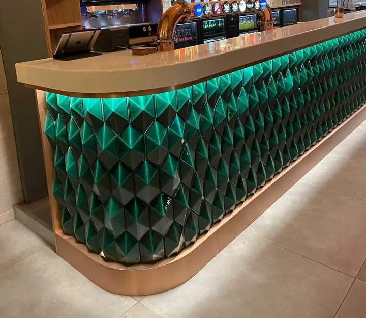 Bar Önü Seramik Diamond 12x25 CM Zümrüt Yeşil, görsel 2