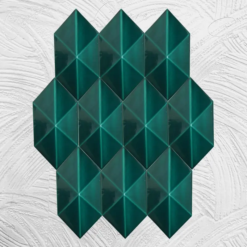 Bar Önü Seramik Diamond 12x25 CM Zümrüt Yeşil