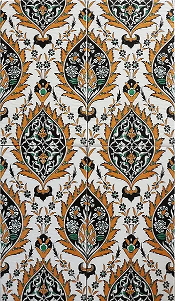 CS-417Sarı- Çini Karolar 25X40
