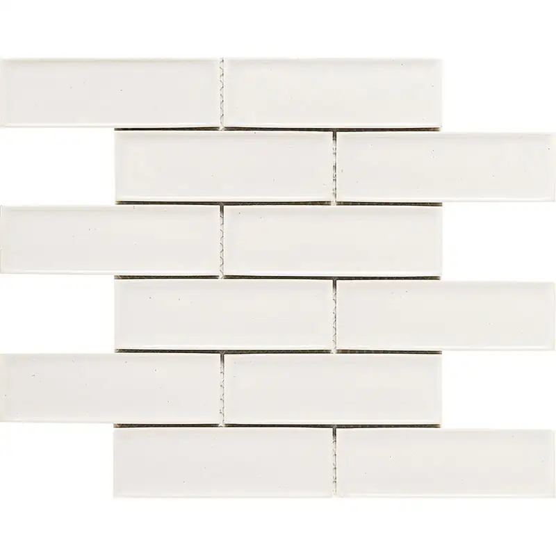 Porselen Mozaikler Bevelled Brick Serisi Beyaz CS-01-1