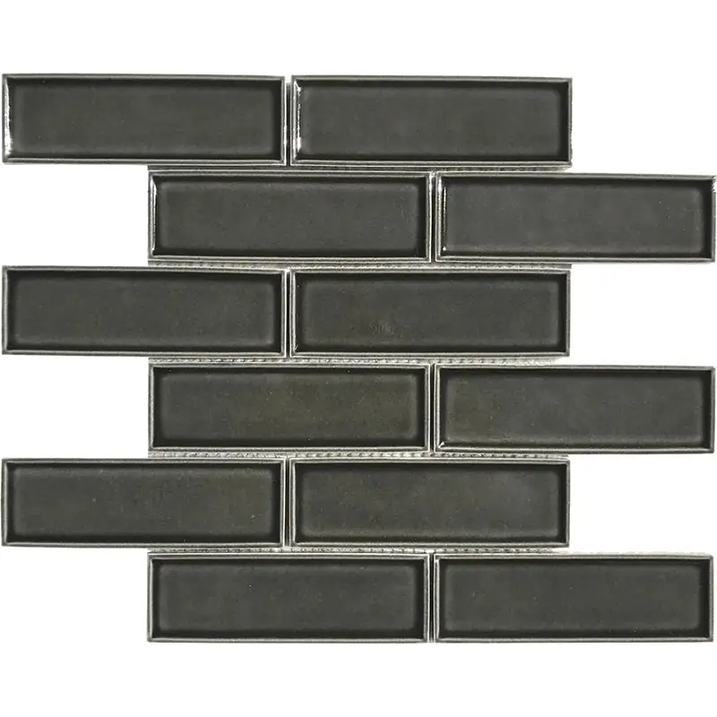 Porselen Mozaikler Bevelled Brick Serisi Gri CS-01-6