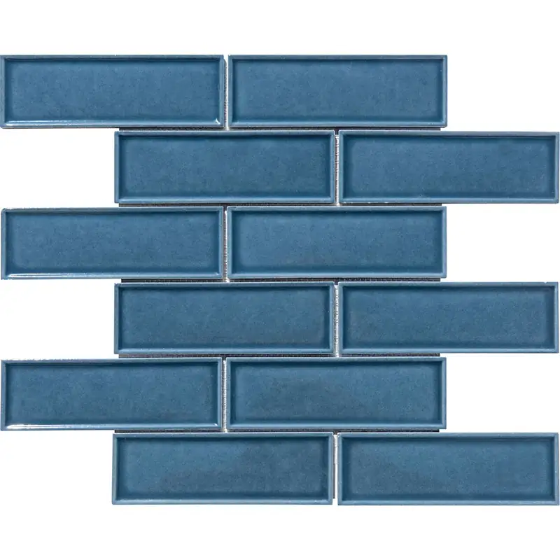 Porselen Mozaikler Bevelled Brick Serisi Kobalt CS-01-3