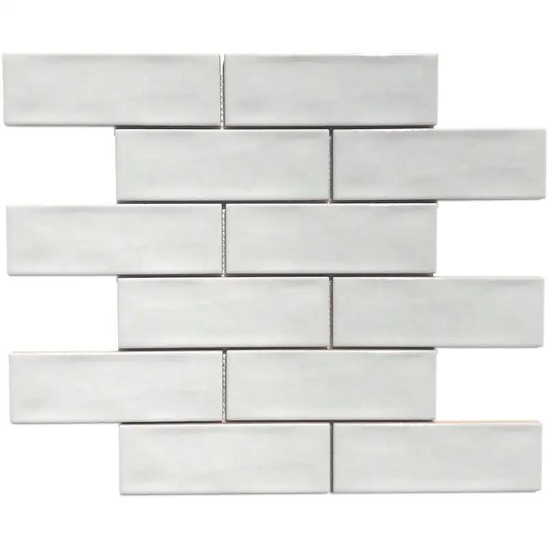 Porselen Mozaikler Brick Serisi Beyaz CS-01-1