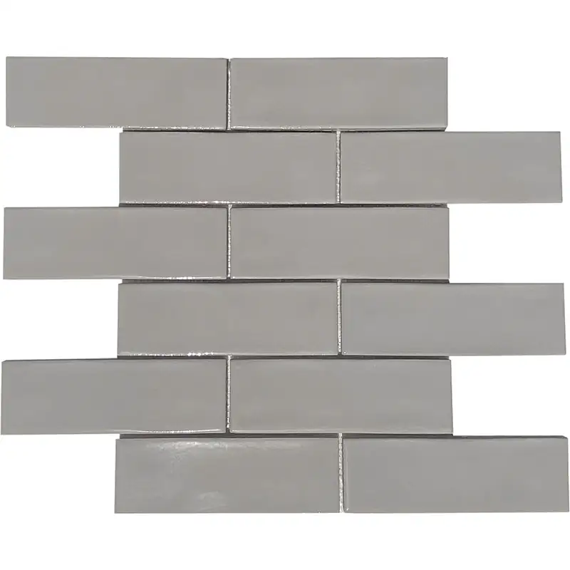 Porselen Mozaikler Brick Serisi Gri CS-01-2