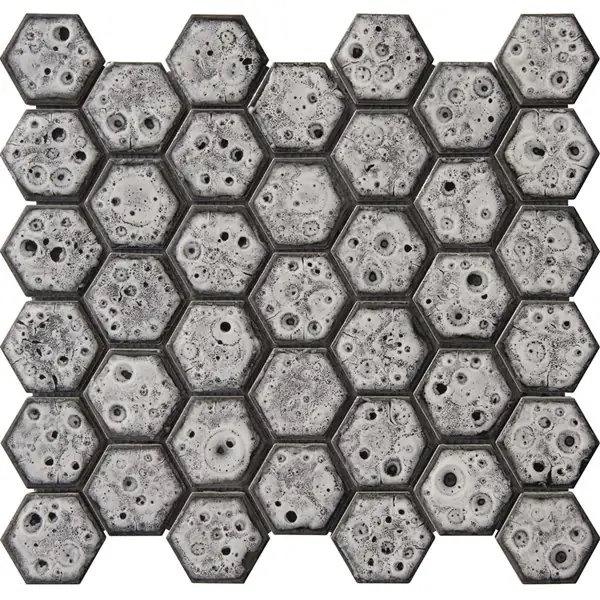 Porselen Mozaikler Hexagon Serisi Black Moon CS-01-2