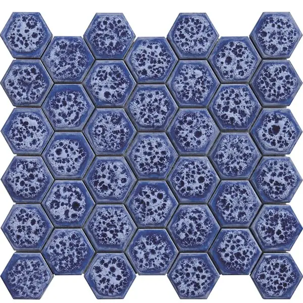 Porselen Mozaikler Hexagon Serisi Blue Moon CS-01-3