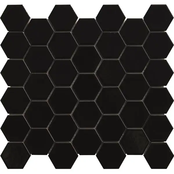 Porselen Mozaikler Hexagon Serisi Siyah CS-01-5