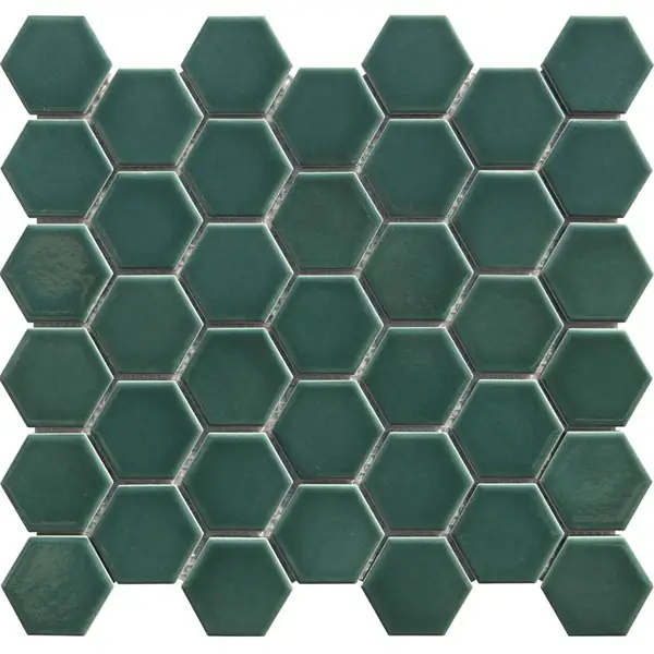 Porselen Mozaikler Hexagon Serisi Zümrüt CS-01-7