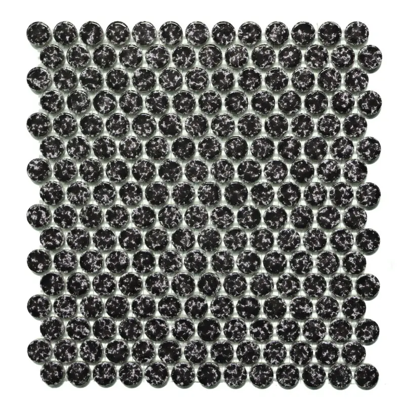 Porselen Mozaikler Penny Round Serisi Snowy Penny B CS-01-6