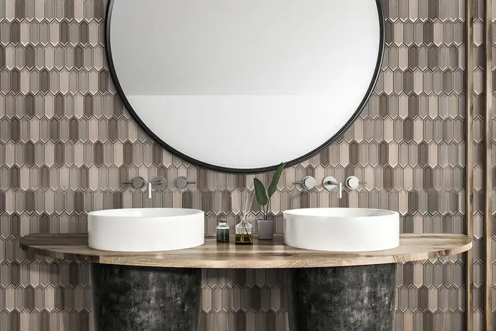 Porselen Mozaikler Picket Serisi Kahve Blend CS-01-6, görsel 2