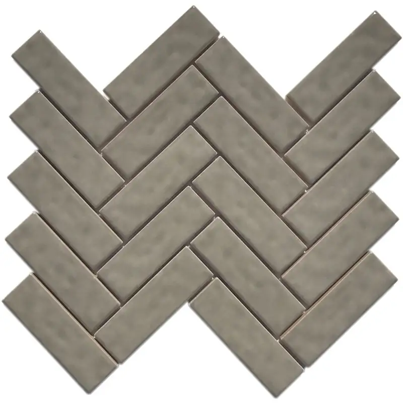 Premium Balık Sırtı Seramik Serisi Herringbone Kahve CS-01-4