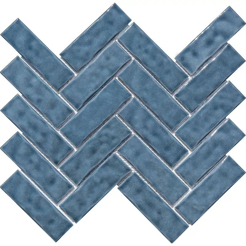 Premium Balık Sırtı Seramik Serisi Herringbone Kobalt CS-01-3
